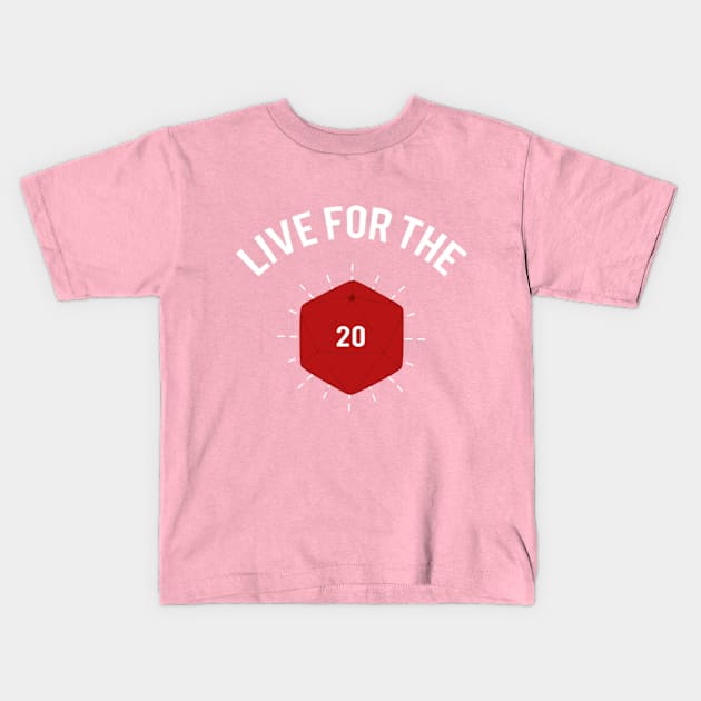 Live For The 20 Kids T-Shirt by Plan8